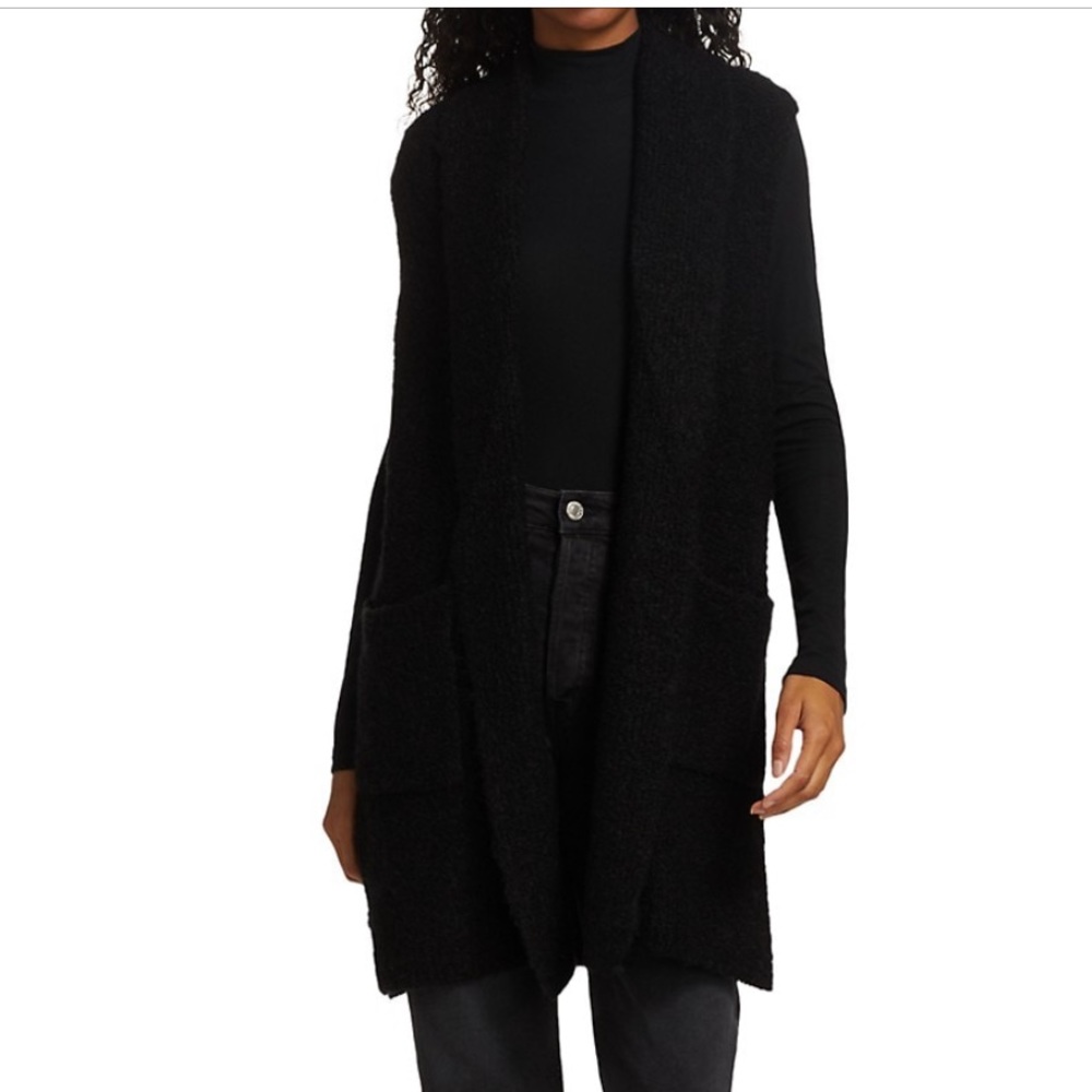 Saks PLUSH alpaca blend Vest with chic patch pockets! NWT 💃💃💛❤️❤️